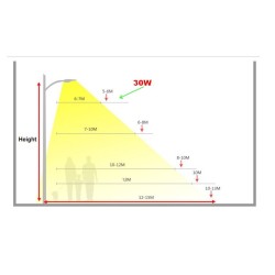 Lampadaire de rue 30W 4000K°