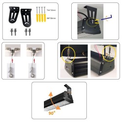 Projecteur industriel 100W pour hangar 6000 Kelvin